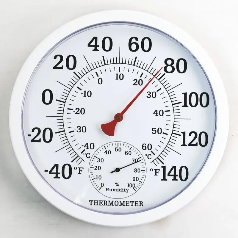 Large Dial Indoor Outdoor Thermometer with Hygrometer Dual Scale Fahrenheit Celsius for Accurate For Home Reading