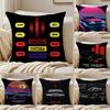 Classic Scifi American Tv K-Knight Rider Cushion Cover Pillowcase Anti-Dustmite Invisible Zipper Short Plush Sofa Cushion
