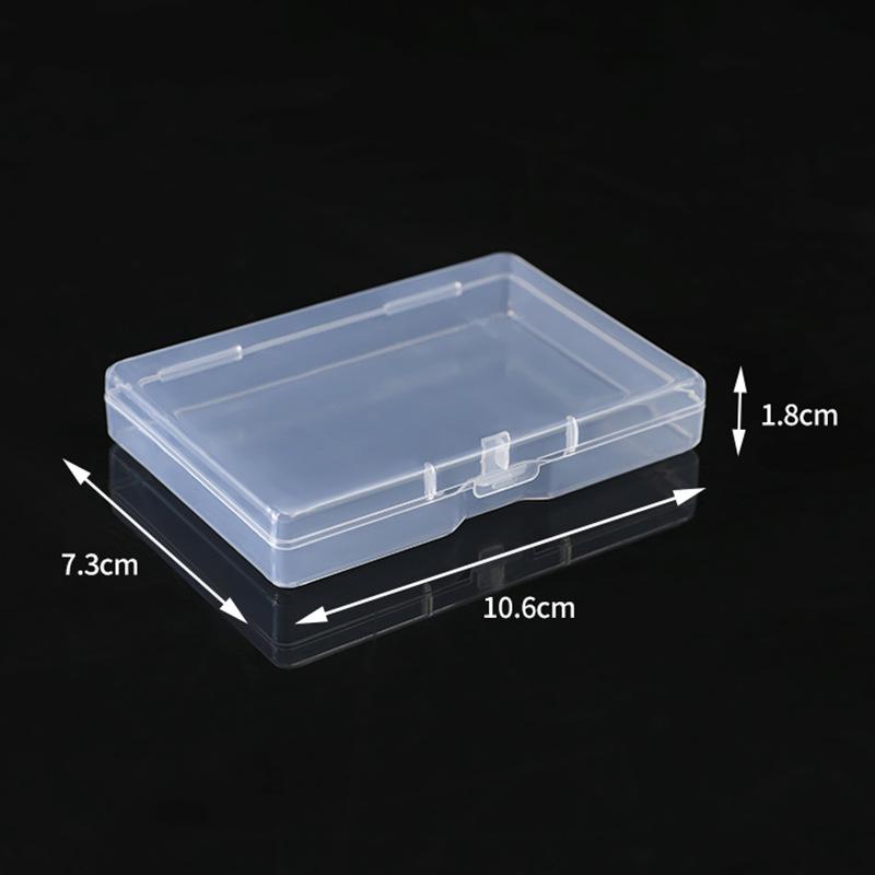 Rectangle All-Empty Plastic Storage Box Business Card Bank Card Dust-Proof Storage Box Soap Flakes Wax Grains Plastic Packaging Box