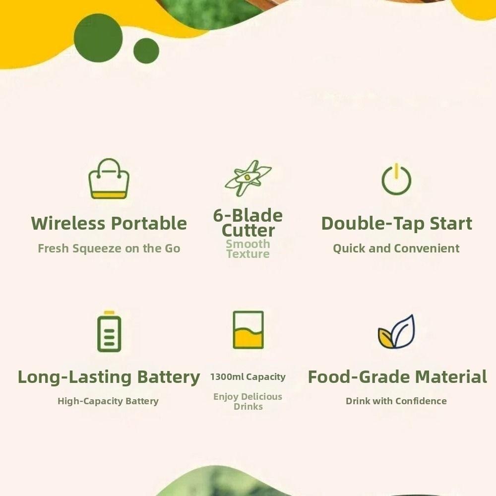 Multi-function Portable Mini Juicer Durable Blender Cup Versatile Automatic Juicer  Outdoor Sport