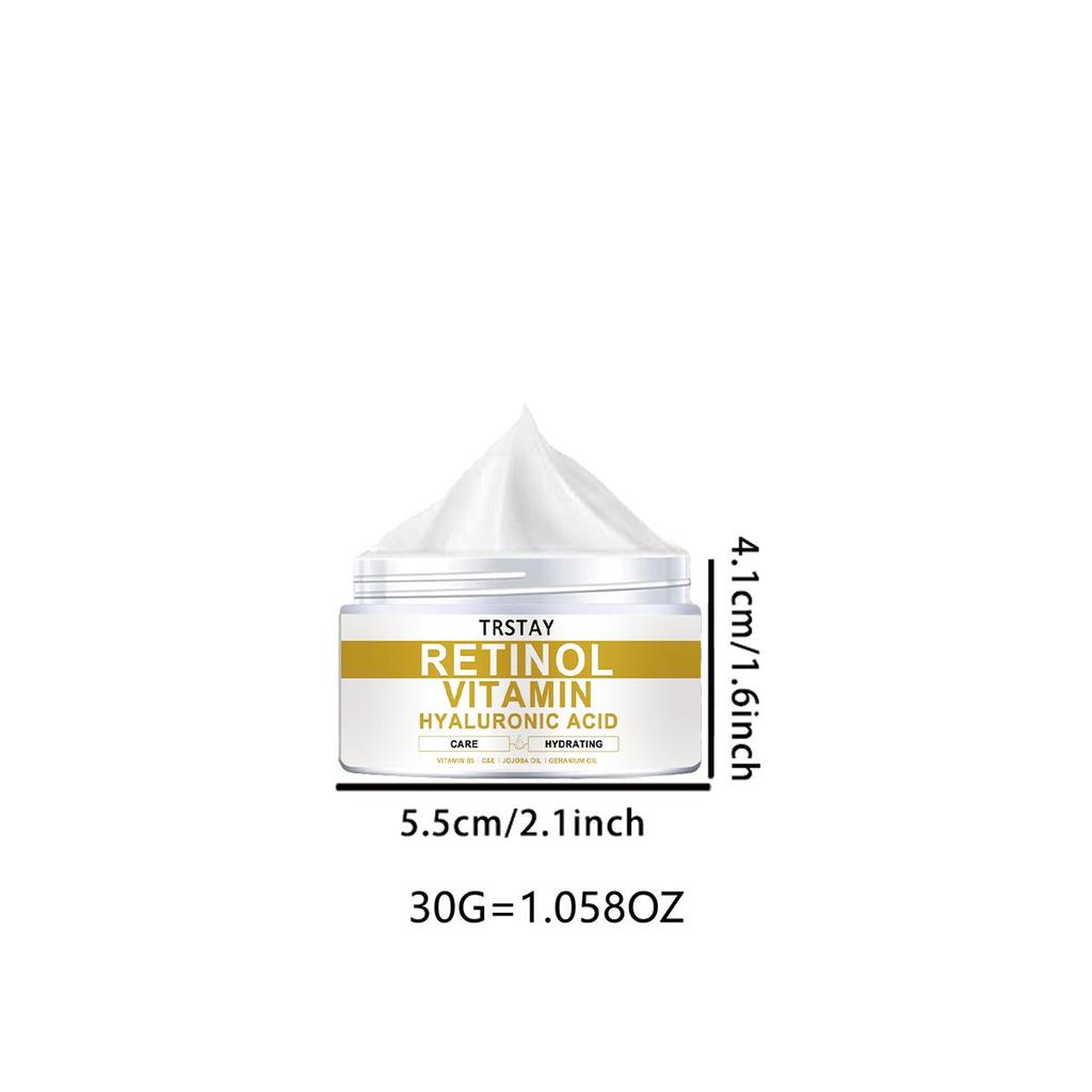 TRSTAY Omlazující krém na obličej, kolagen, retinol a kyselina hyaluronová Luxusní oční krém proti vráskám pro prevenci suchých linek