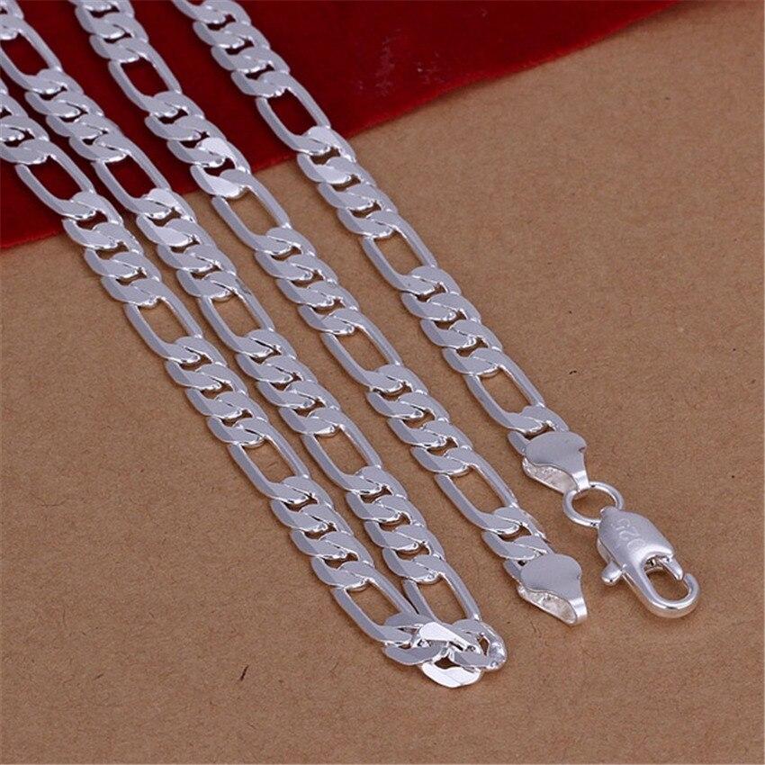 6mm Flat Chain Copper Color Solid Necklace Fashion Jewelry Women Men  High Quality Wedding Gift