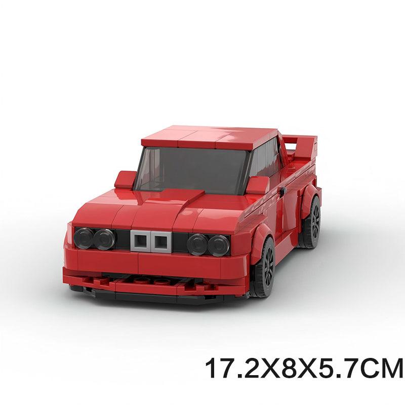 M8 Grid Car Racing Color E30 M3 Model Compatible Puzzle Assembly Building Block Set