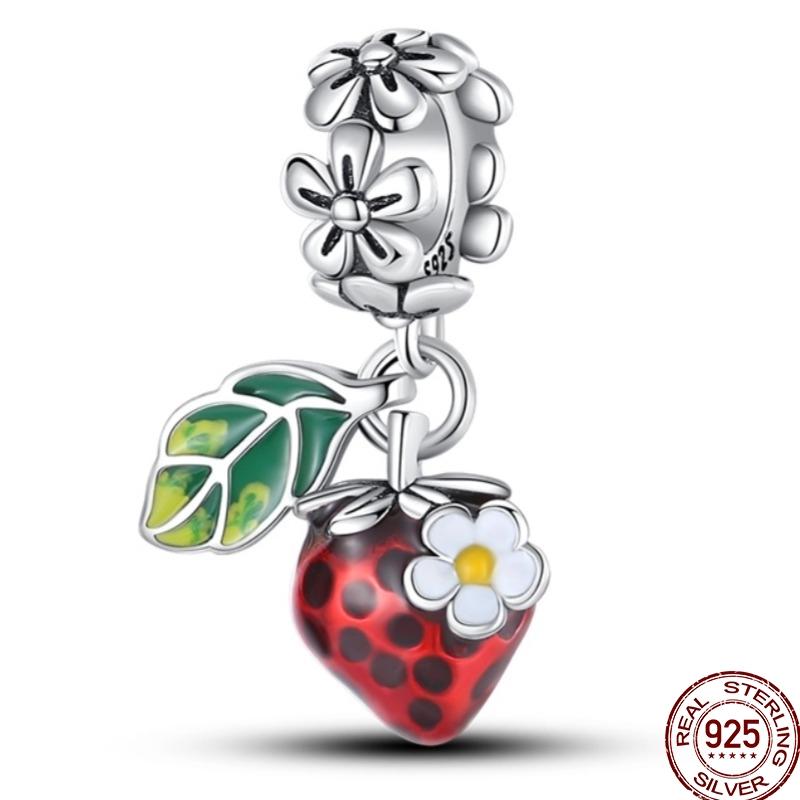 Original Copper Charm Beads Luminous Firefly Tarot Card Perfume Butterfly Bead For Women Diy Bracelet Charm Jewelry