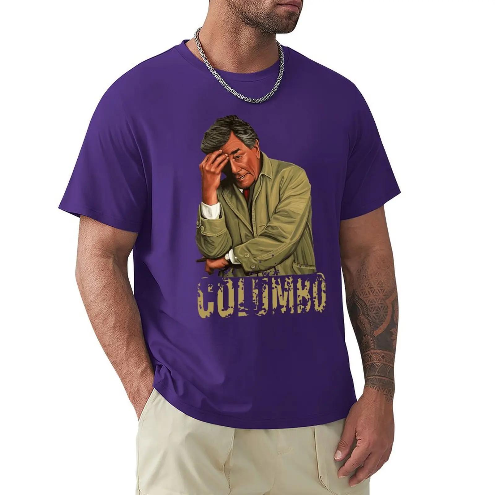 

Columbo Retro Peter Falk T Shirt Harajuku Short Sleeve T-shirt 100% Cotton Graphics Tshirt Tops S
