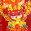 3D Cartoon Dragon Red Envelope Golden Chinese Character Thick 2024 Year of The Dragon New Year Spring Festival Red Packet Money Cash Bag