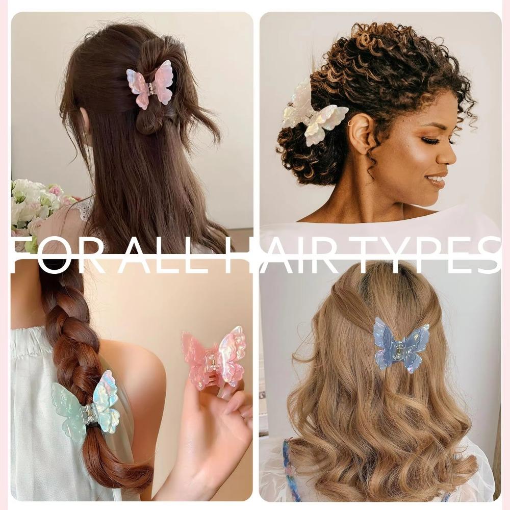1PC Acetate Butterfly Crab Hair Clips Sweet Princess Hairpin Hair Accessories  Women Girls