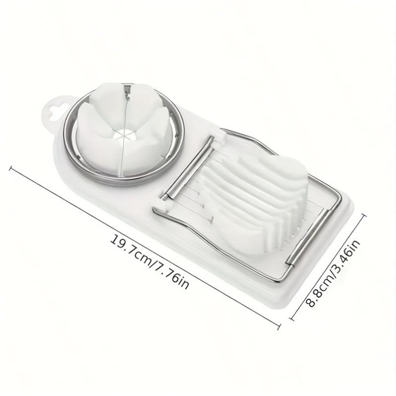 Multifunctional Egg Cutter Stainless Steel Egg Slicer Sectioner Cutter Mold Flower-Shape Luncheon Meat Cutter Kitchen Gadgets