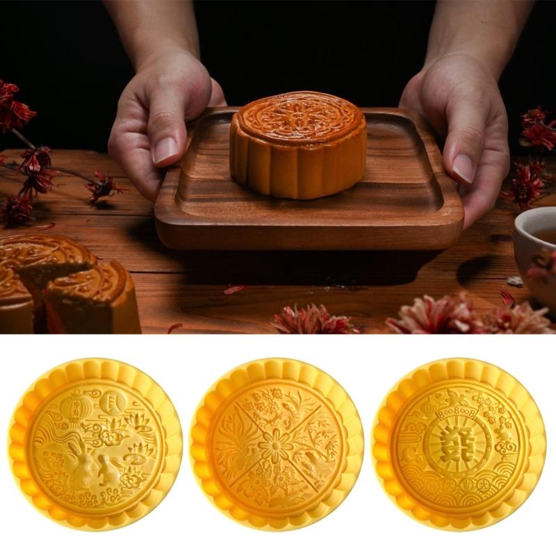 Hand Pressed Mooncakes Mould Large Traditional Festival Treats Mold Dessert Mold Kitchen Tool for Baking Enthusiasts