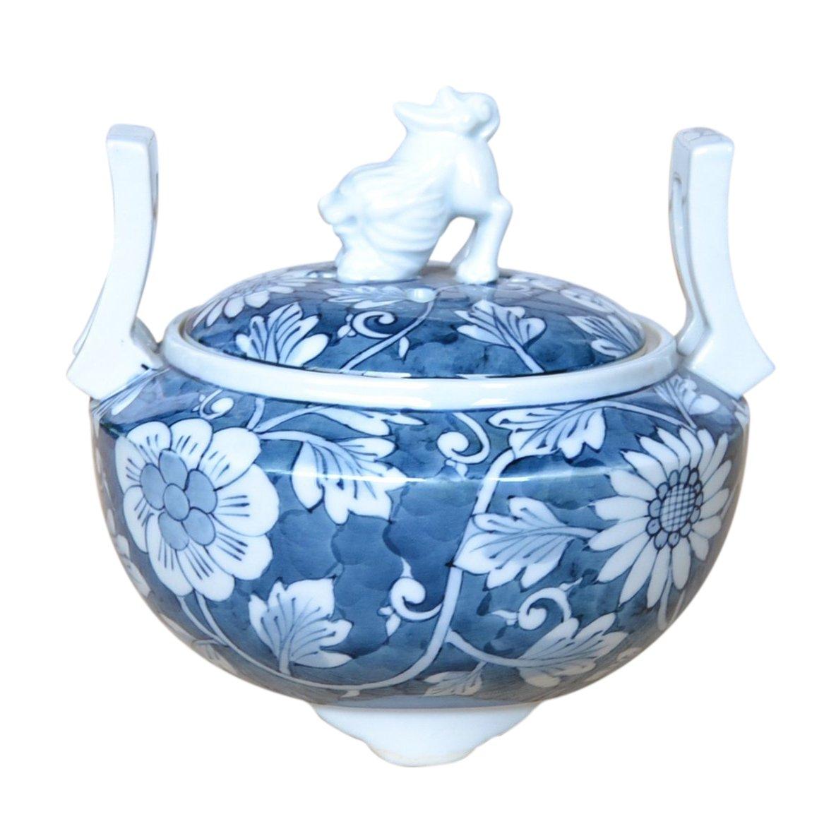 

Sotono peony incense burner wooden [Arita ware] (in box)