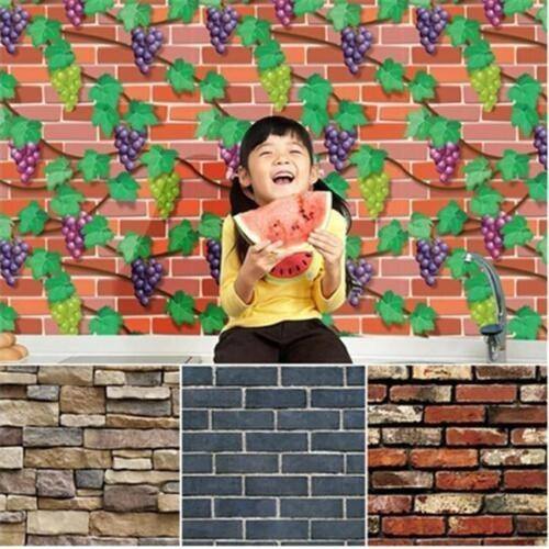 Brick Pattern 3d Wallpaper Background Tv Wall Sticker Homebedroom Decor 10045cm