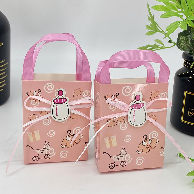 

12 шт. подарочных пакетов для вечеринки по случаю рождения ребенка для гостей, конфет, печенья, сувенирной упаковки, коробки для мальчиков и девочек, украшения для вечеринок other