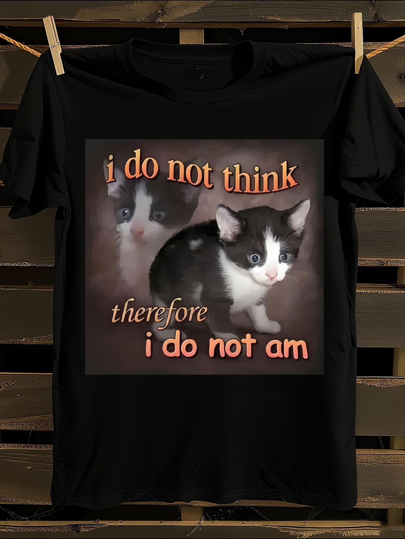 Funny French Cat Meme Tshirt M
