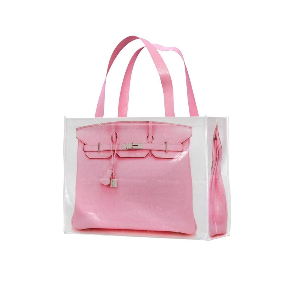 2024 Ins Blogger's Parodie Kreative Einkaufstüten Platinum Bag Remake Mode Blogger's Gleiche Fitness- und Freizeittasche