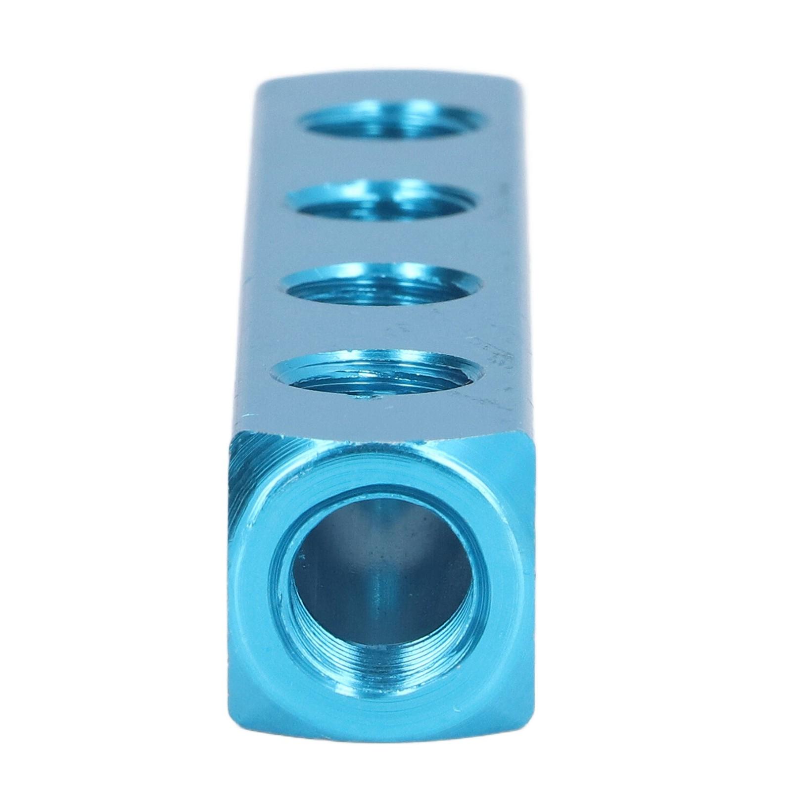 

Пневматичний колекторний блок розгалужувач Алюмінієві колектори Блоки розподілу повітря для обладнання автоматизаціїAL 4