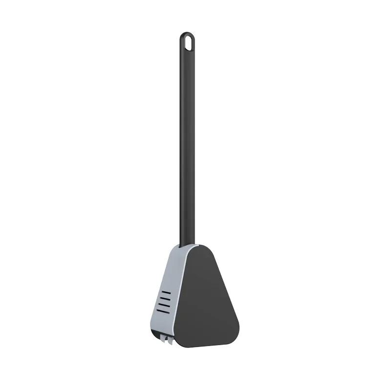 Golf-Langstiel-Toilettenbürste, Silikon-Toilettenbürsten für Badezimmer, Toilettenreinigungsbürste, Biegsamer Silikonbürstenkopf