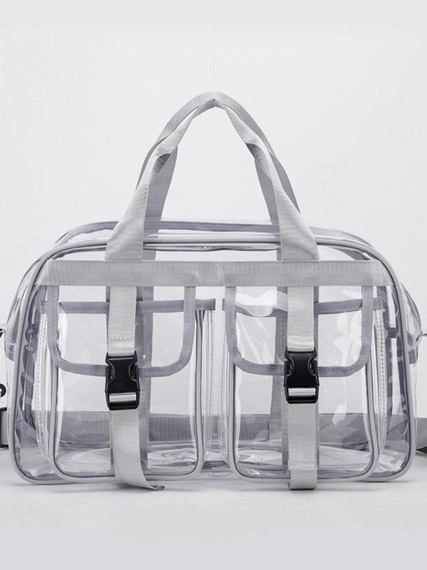 Women's 2025 Transparent PVC Backpack: Large Capacity, Waterproof Fashion Schoolbag