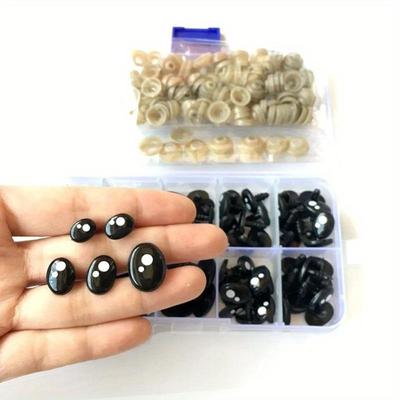 100 Teile/schachtel Puppe Augen Cartoon Sicherheit Augen Nase Puppen Spielzeug für Bären Stofftiere Tier Puppet Puppen Handwerk