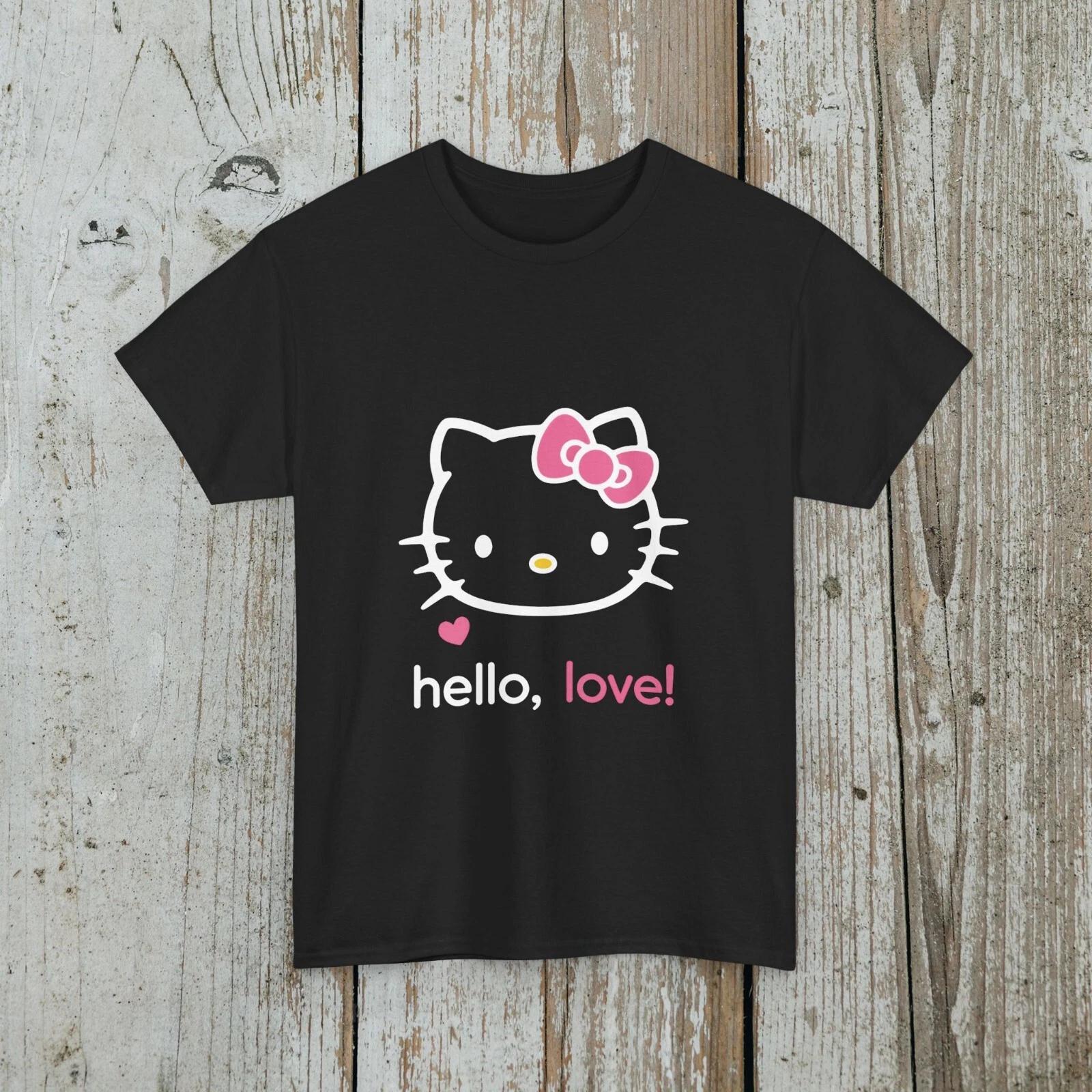 

Valentines Day, Hello Kitty, Unisex Heavy Cotton Tee, Valentine s Day Gift 3XL