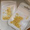 1 Bag Hollow Star Nail Art Charms 3D Metal Five-Pointed-Star Gold Silver Diamond Nail Decoration Luxury Manicure Accessories