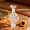 Esposizione Botanica Contemporanea Vaso Fiore Moderno Intrecciato Scultura Astratta Decorativa Stampata in 3D Vaso Artistico da Tavola Centrale per Fiori