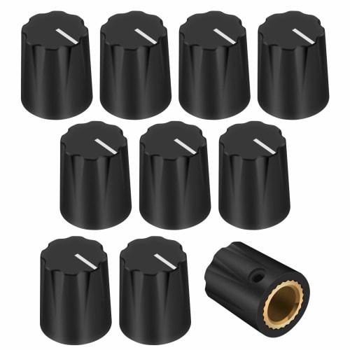 DaierTek 10-Piece Black Davies 1900h Clone Guitar Effect Pedal Knob 1/4 Shaft Screw Set for Amplifier Boss Volume Control