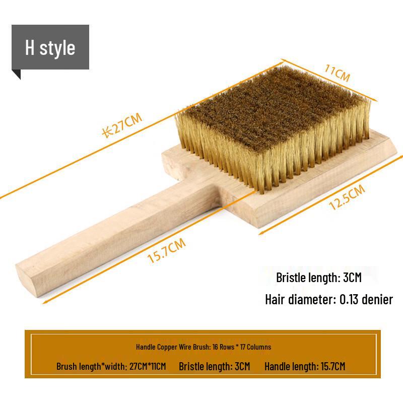 Wooden Handle Copper Wire Cleaning Brush