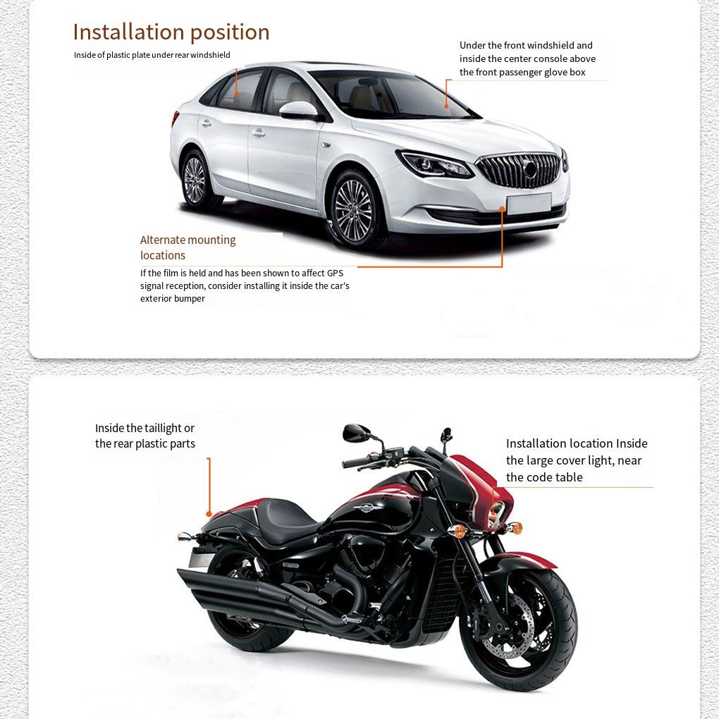 4G Vehicle Car GPS Locator Motorcycle GPS GPS Waterproof