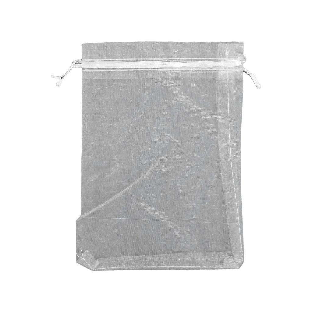 Klasické bílé organzové sáčky na párty 100 ks na události a suvenýry