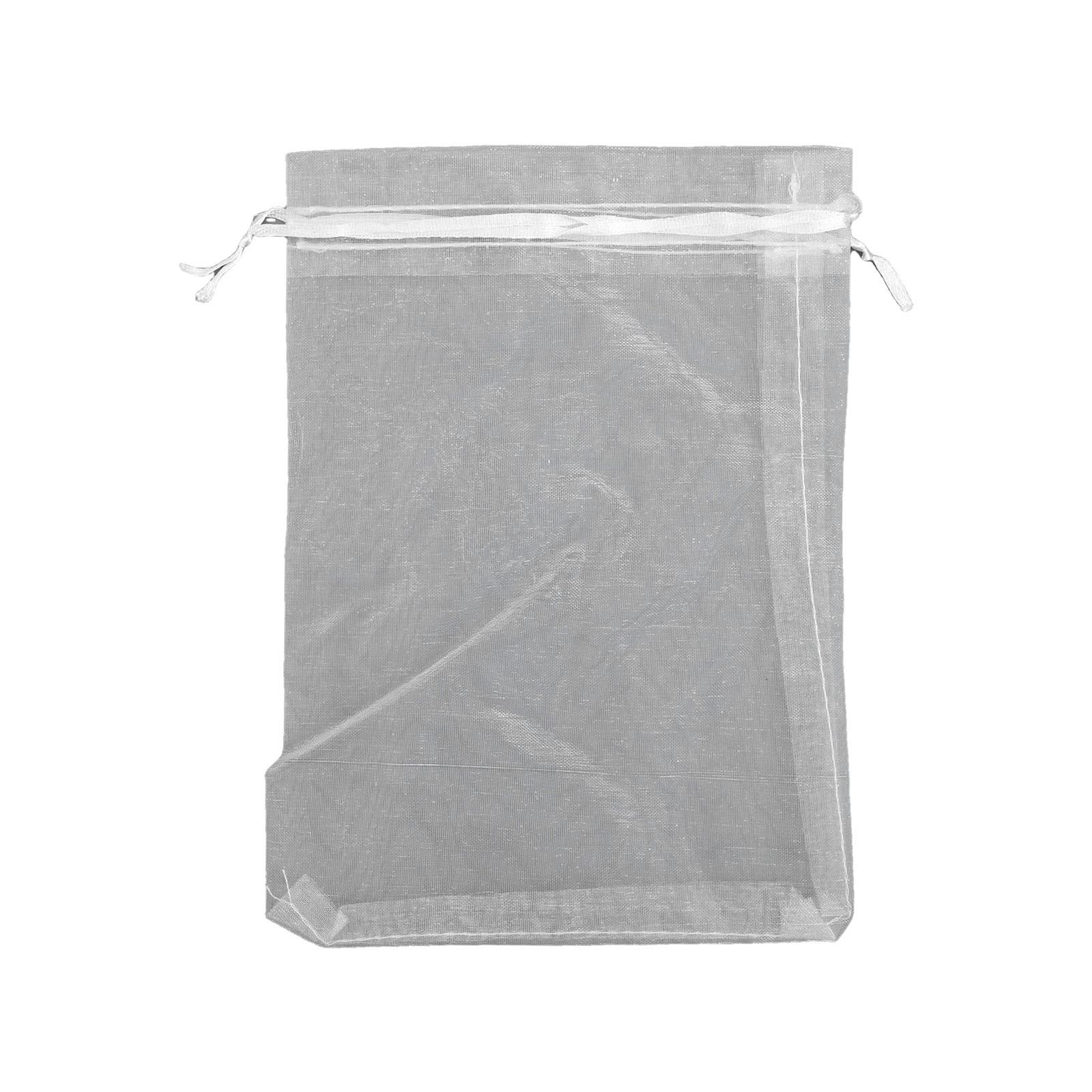 

Классические белые органзовые подарочные мешочки 100 шт. для мероприятий и сувениров 15*20cm