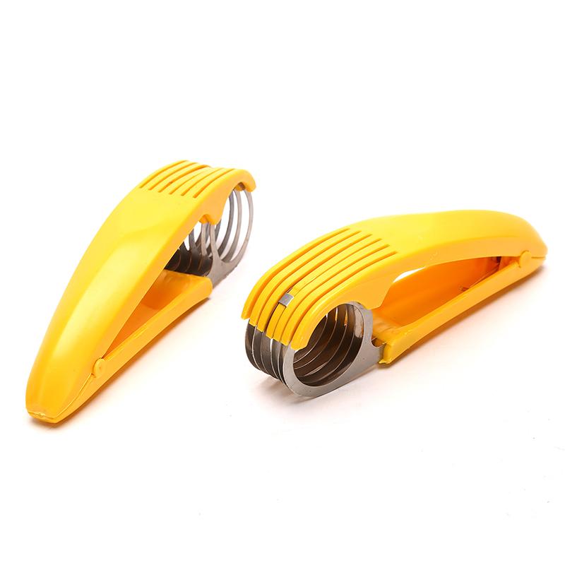 Kökstillbehör Bananskivare Frukt Grönsakskorvskärare Rostfritt stål