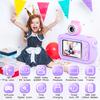 Kinderkamera, ARNSSIEN 180° Klappobjektiv-Kamera für Kinder, 2,4 Zoll IPS LCD Digitalkamera mit Silikonhülle, Kinderselfie-Kamera für 3 4 5