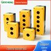 Yellow Waterproof Industrial Button Box: Emergency Stop & Indicator Light