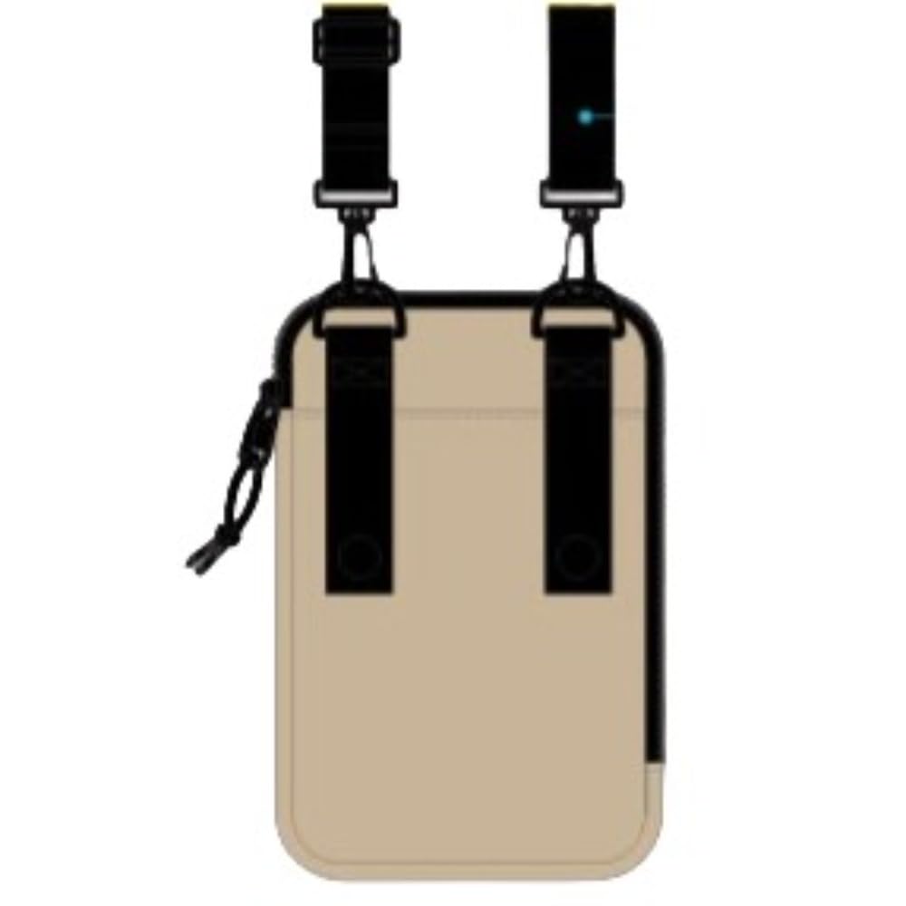 Shoulder Shoulder for Commuting To for Cute Character Beige [Sanrio] Bag, Smartphone, Pouch, L-shaped Zipper, 2-way, Compact, Work, School, Travel,