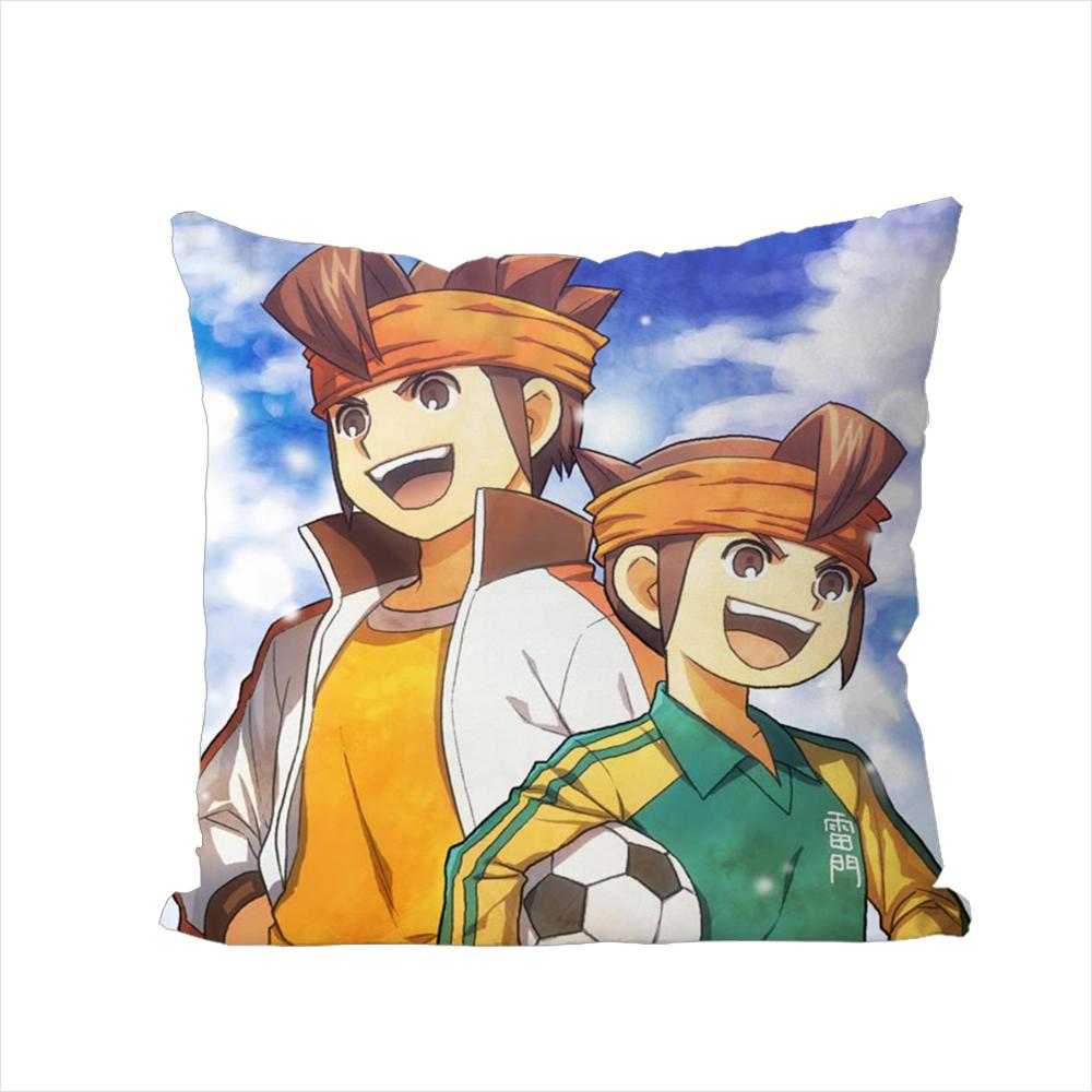 Anime Inazuma Eleven Kuddfodral För Bil Soffa Dekorativt Hem Dubbelsidig Tryck Plysch Kvadratisk Kudde Kuddfodral