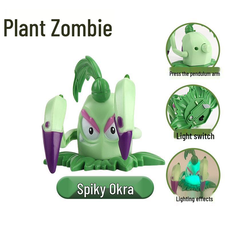 Plants Vs. Zombies Toy Set: Bewitching Mushroom, Fish Hook, Grassland Mine, Flaming Tree, Poison Pea