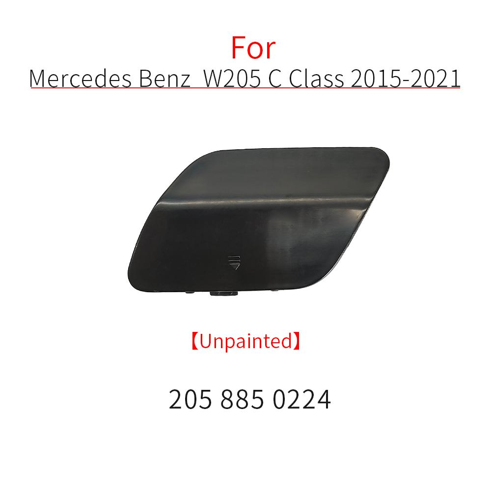 For Mercedes W205 Car Rear Bumper Tow Hook Cover Cap Black White For Benz C Class C180 C200 C220 C250 C300 2058850224 2015-