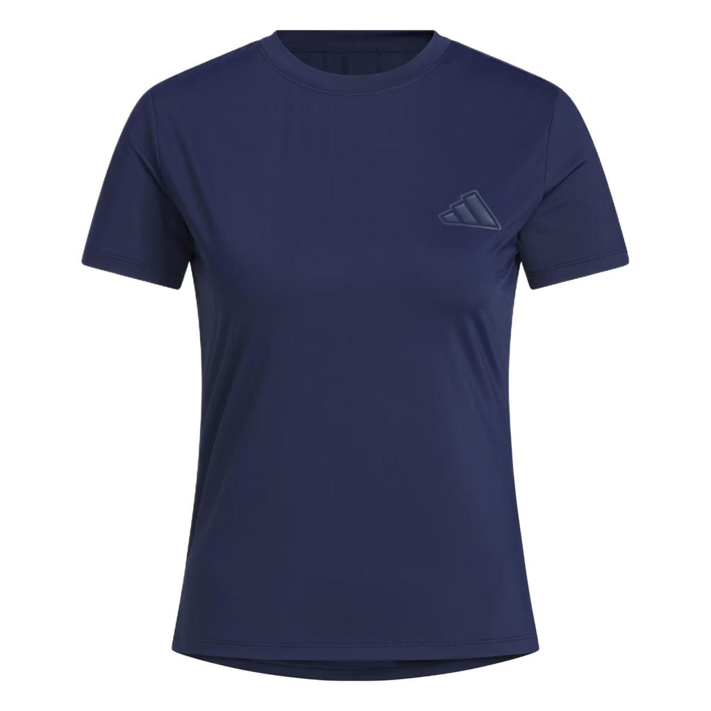 Adidas Comfortable Stylish Beautiful Simple Short Sleeve Regular T-Shirt Women Tops Deep-Indigo KC1486