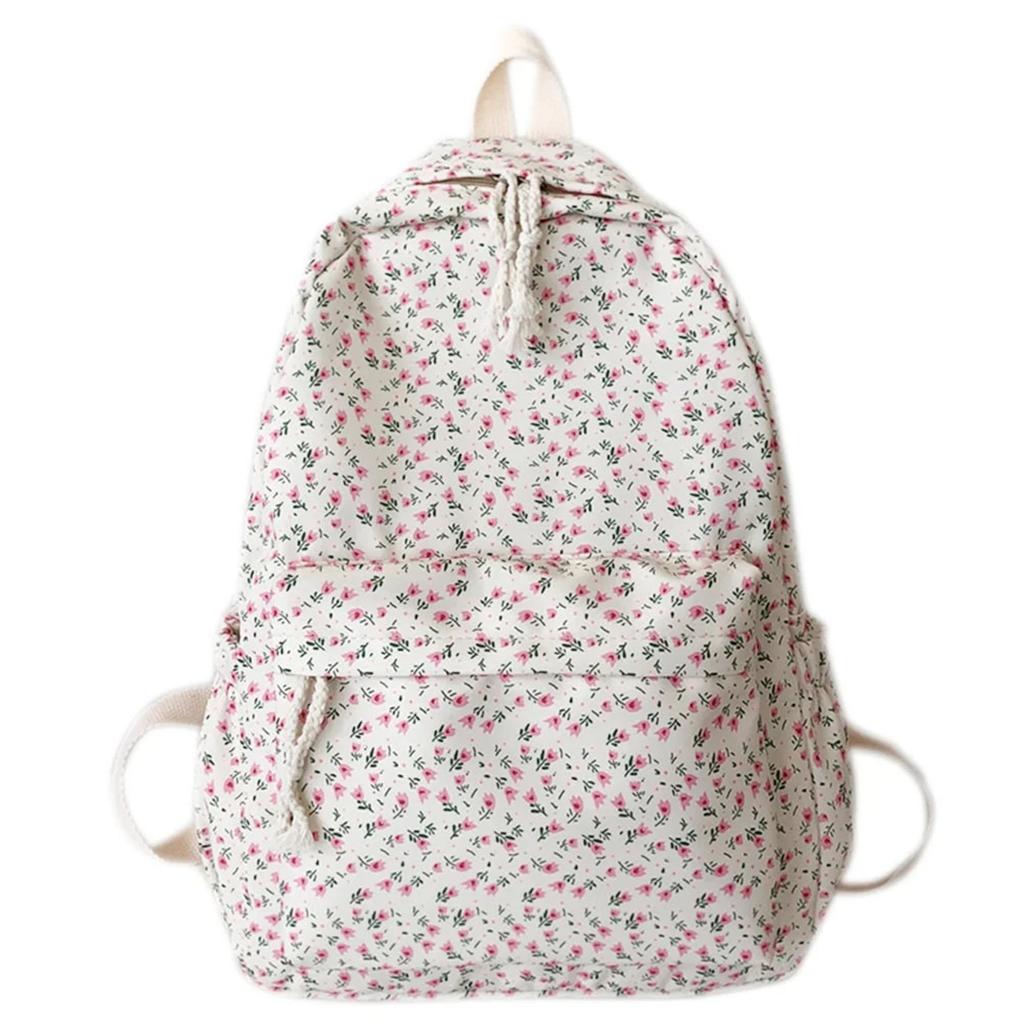 Floral Printed Large Capacity Backpack For Primary And Secondary School Students