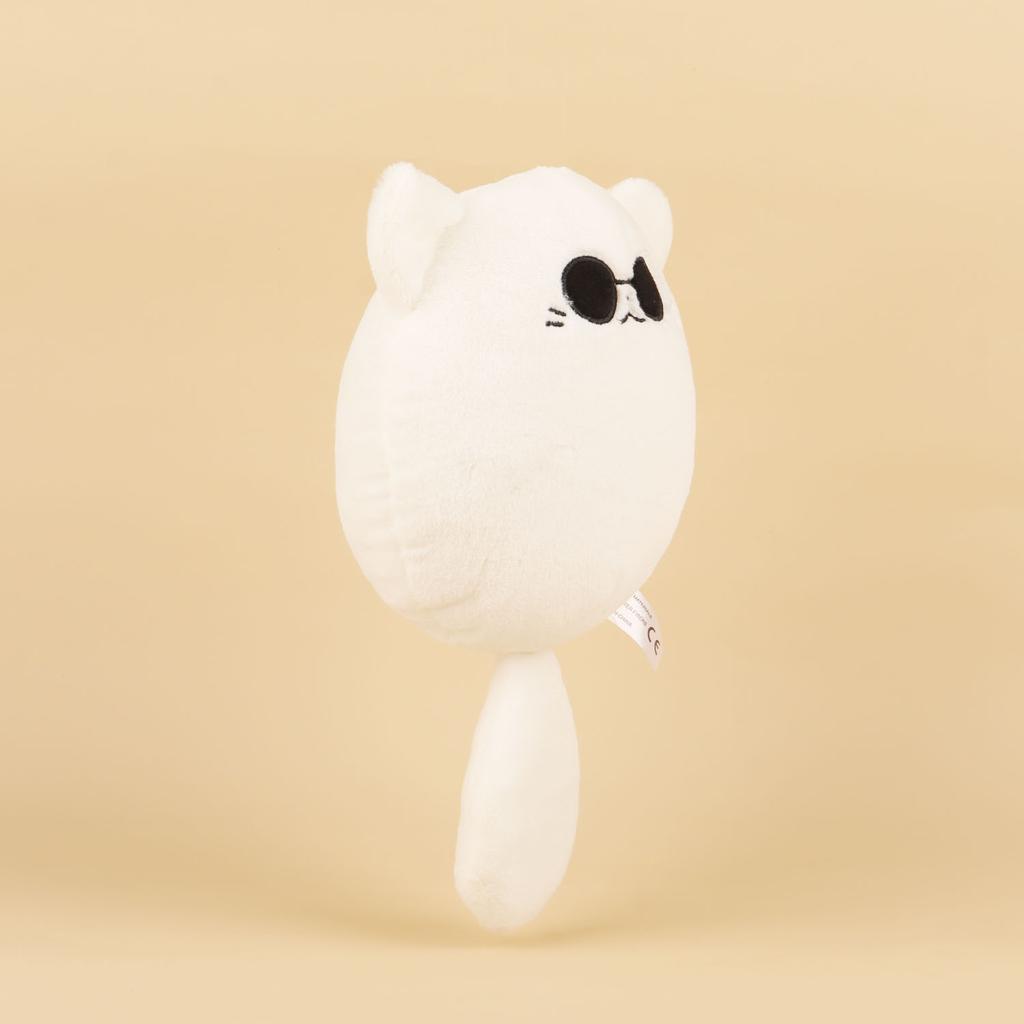Kawaii Gojo Satoru Cat Plush Toy Jujutsu Kaisen Anime Merchandise Sunglasses White Cat Plushies For Fans Kids Birthday Xmas Gift