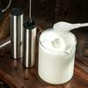USB Rechargeable Electric Milk Frother with Cover Portable Milk Frother Electric Whisk  Barista Use