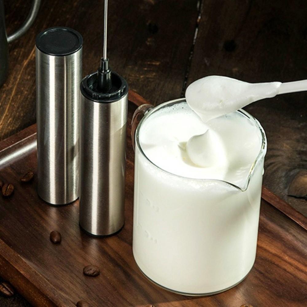 USB Rechargeable Electric Milk Frother with Cover Portable Milk Frother Electric Whisk Barista Use
