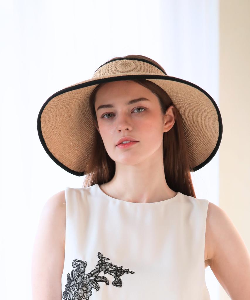 Sseongeulleideu Raffia Hat Mare Sun Visor Women'S Uv Protection Summer Hat Resort Hat