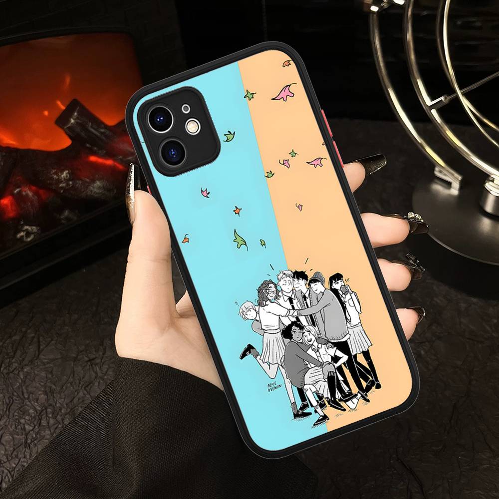 New Heartstopper Anime For IPhone 16 13 15 11 12 14 Pro Max 15 16 Plus X XS MAX Matte Phone Cover