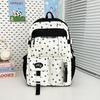 Schoolbag Japanese ins new high-value schoolbag sweet contrasting color splicing bar pain bag junior high school students lightweight backpack
