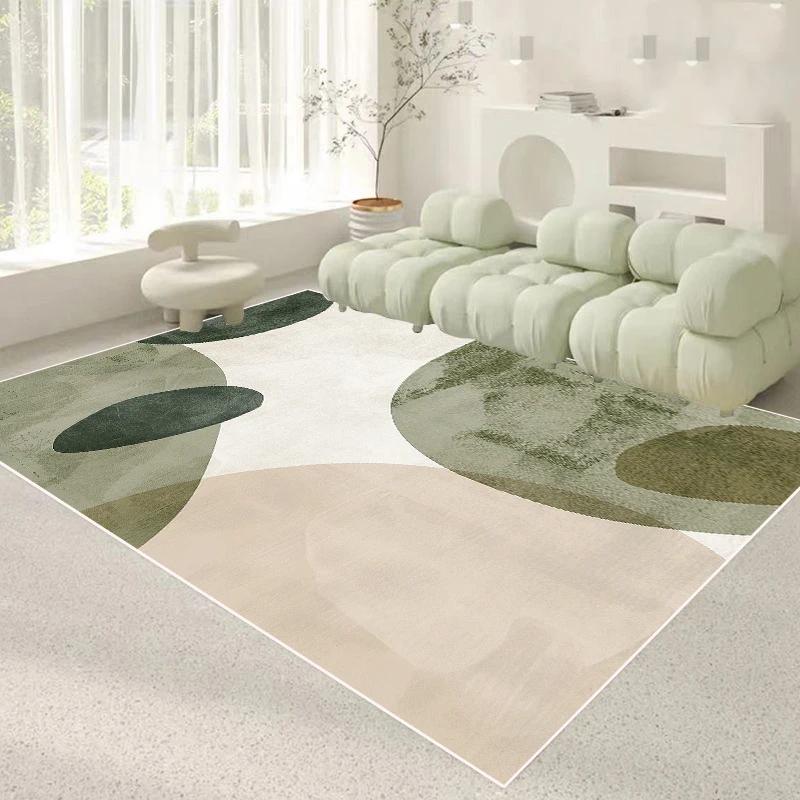 Light Luxury Home Carpet Living Room Decoration Green Carpets Modern Hall Sofa Area Rugs Bedroom Decor Bedside Large Floor Mat