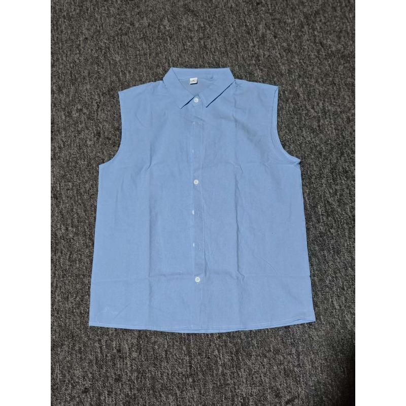 Men's Summer Cotton Sleeveless Shirt Vintage Solid Color Casual Vest Tops Beach Holiday Lightweight Breathable Male Tank Shirts
