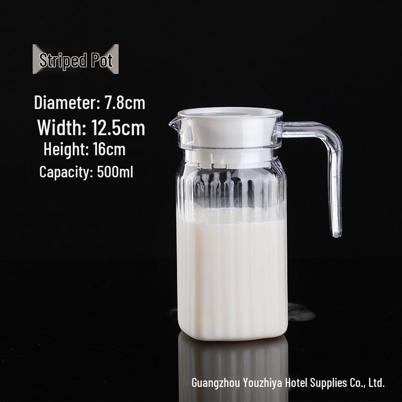 Acrylic Cold Water and Beverage Pitcher for Bar, Restaurant, or Home Use