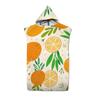 Fruit Kiwi Pomegranate Pattern Hooded Bath Towel Soft Microfiber Quick-Drying Beach Towel Adult Kid Outdoor Swimming Surf Poncho