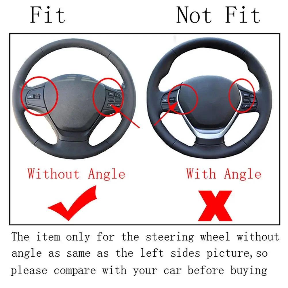 For BMW 3 Series F30 F31 F34 2013-2018 ABS Carbon Fiber Style Steering Wheel Cover Trim Frame Sticker Molding